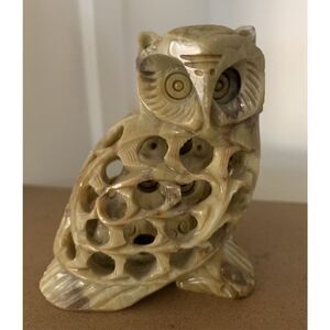 Carved Marble Owl